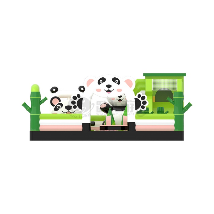 Panda-Themed Inflatable Park