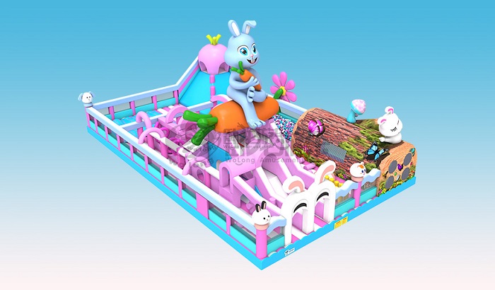 Rabbit Treasure Explore Cave Inflatable Castle