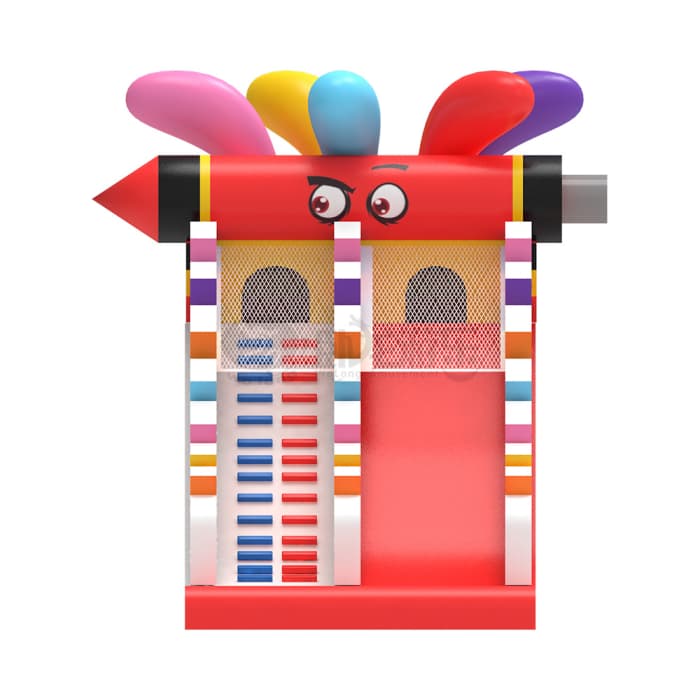 Crayon Theme Inflatable Slide