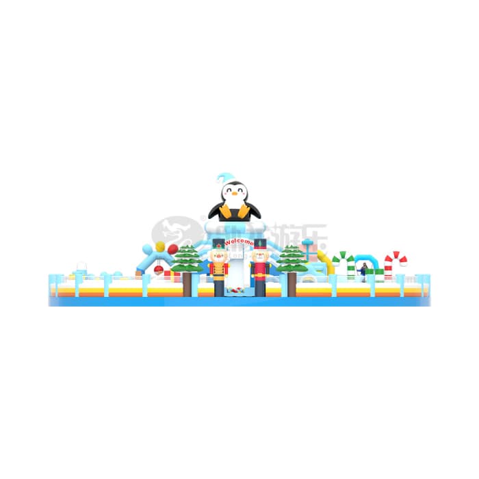 Penguin Ice Kingdom Inflatable Castle