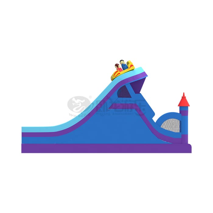 Roller Coaster Themed Inflatable Slide