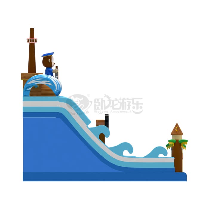 Pirate Monkey Themed Inflatable Slide