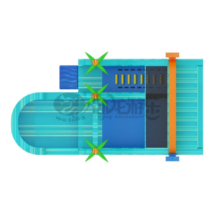 Surfing Day Inflatable Water Slide