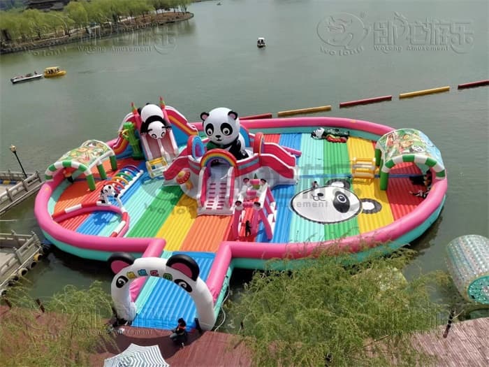 Panda floating water park