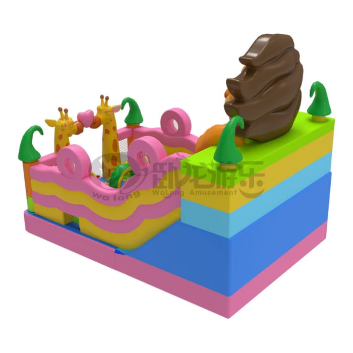 Animal Park Inflatable Slide