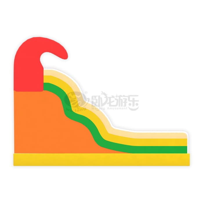 Rainbow Inflatable Slide