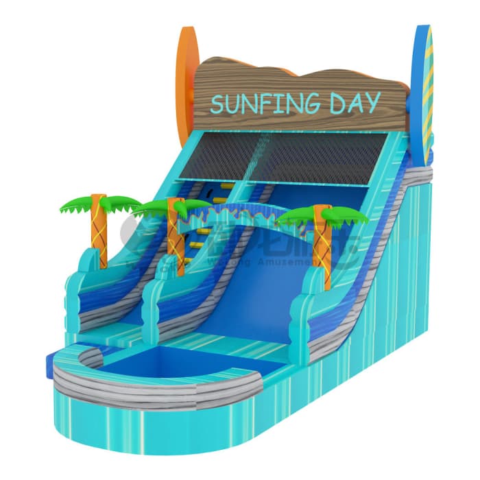 Surfing Day Inflatable Water Slide