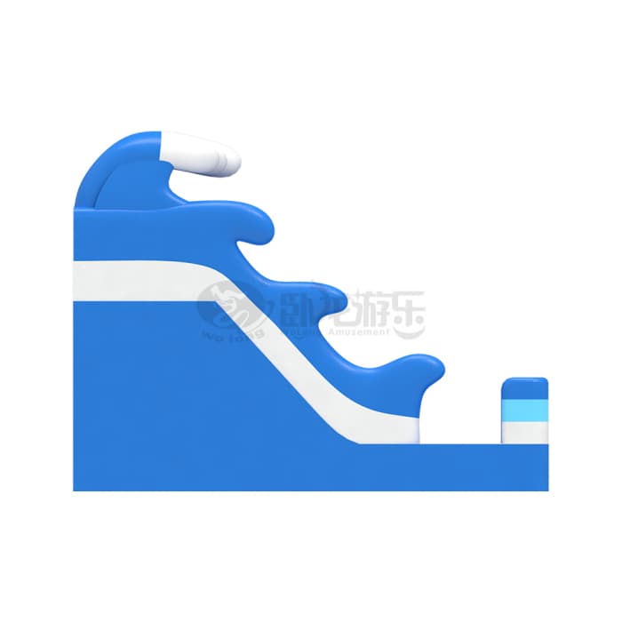 Blue Wave Inflatable Slide