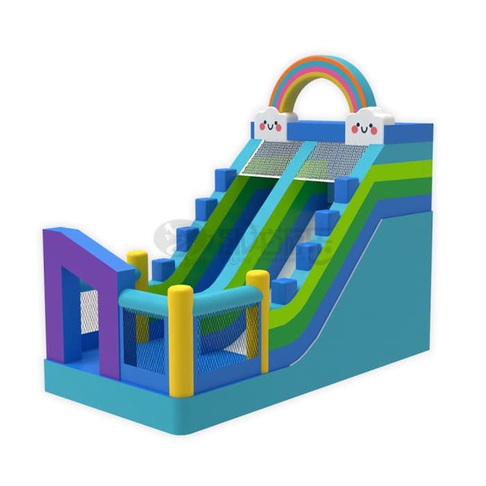 Cloud & Rainbow Inflatable Slide