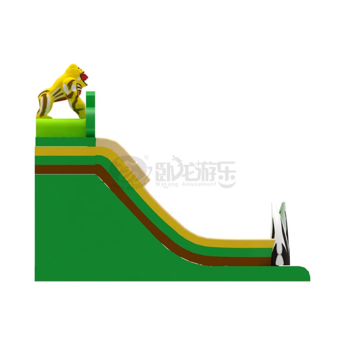 Jungle Gorilla Inflatable Slide
