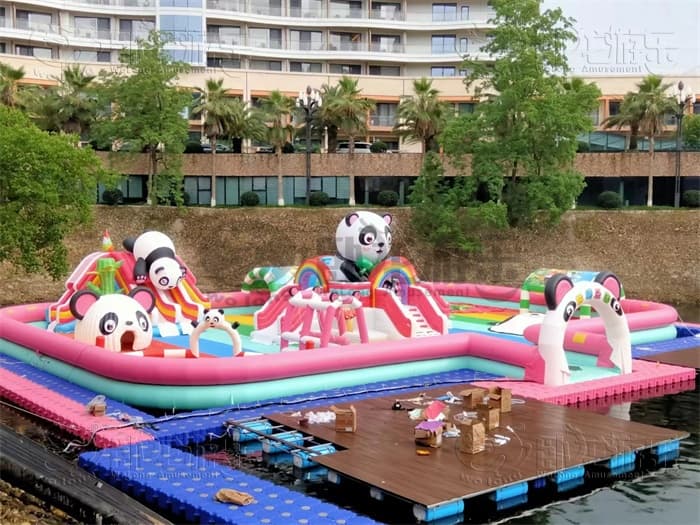 Panda floating water park