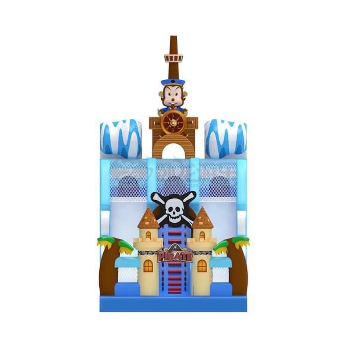 Pirate Monkey Themed Inflatable Slide
