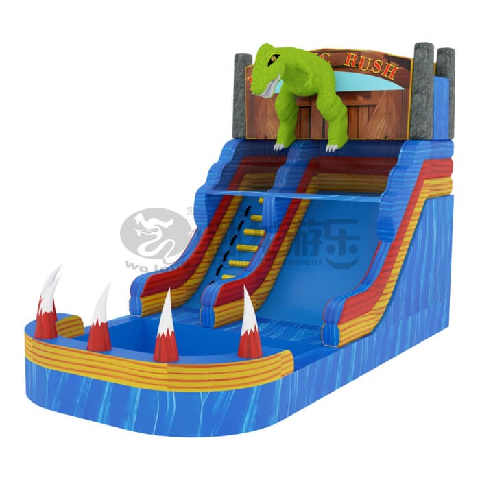 7×3.5m Inflatable Water Slide with Splash Pool