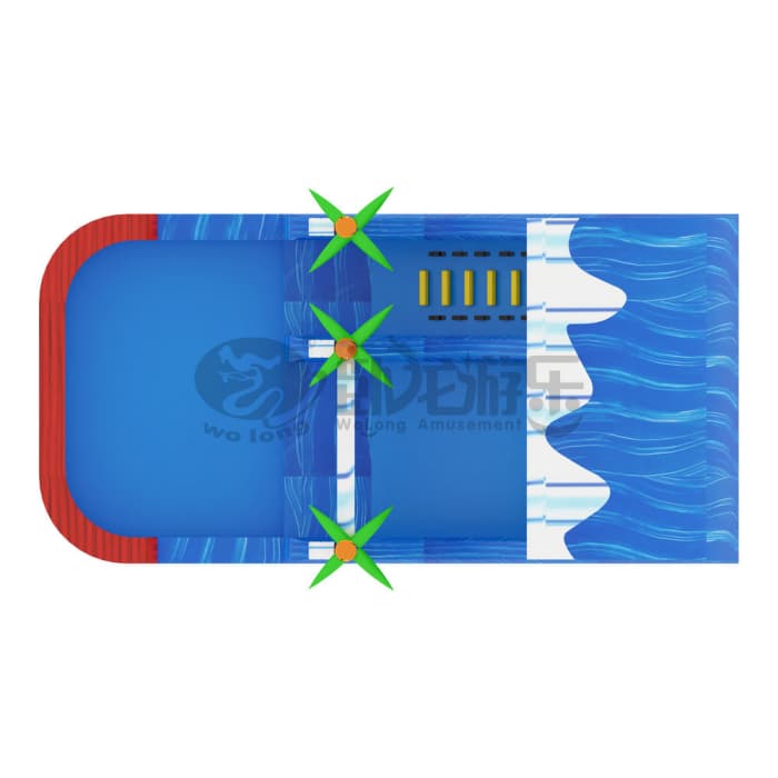 Wave Coconut Inflatable Water Slide