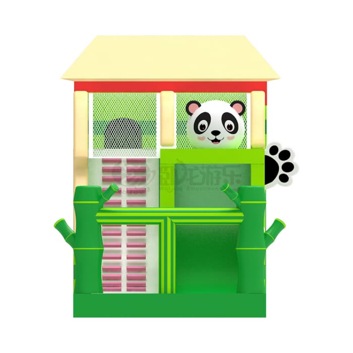 Panda Bamboo Themed Inflatable Slide