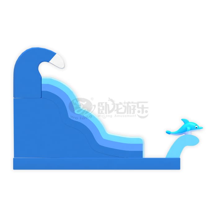 Dolphin Wave Inflatable Slide
