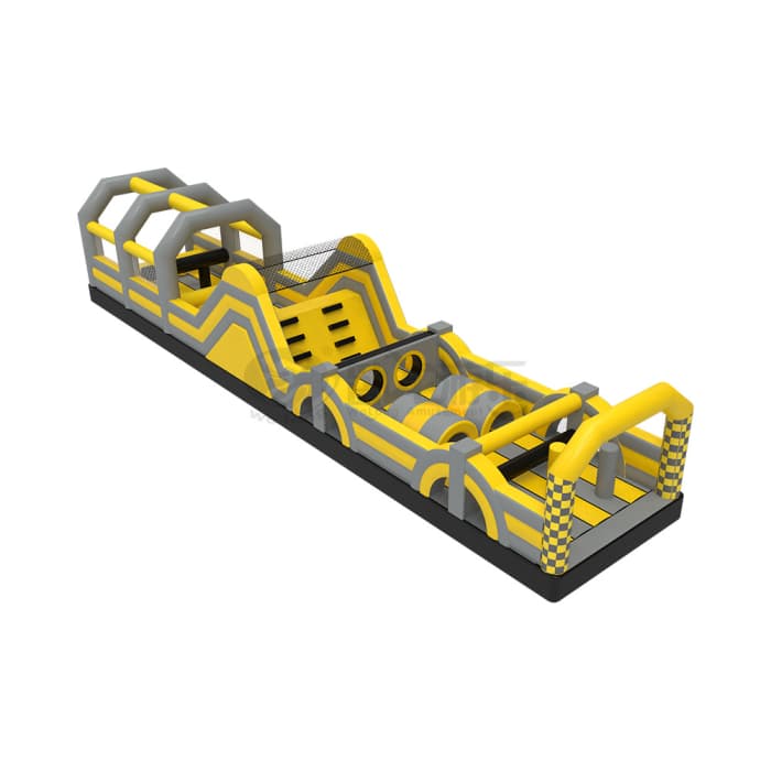 Yellow & Gray Inflatable Obstacle Course