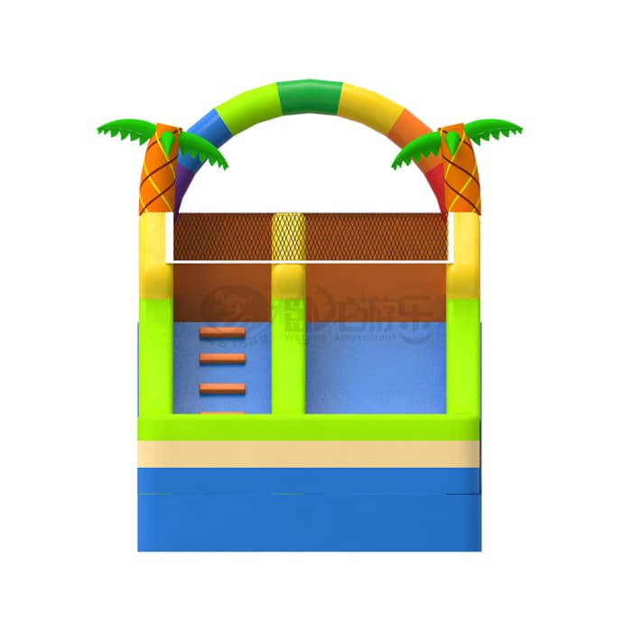 Tropical Palm Inflatable Slide