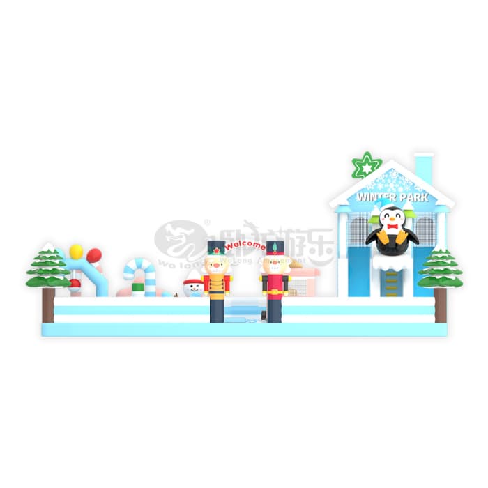 Snow Wonderland Inflatable Castle