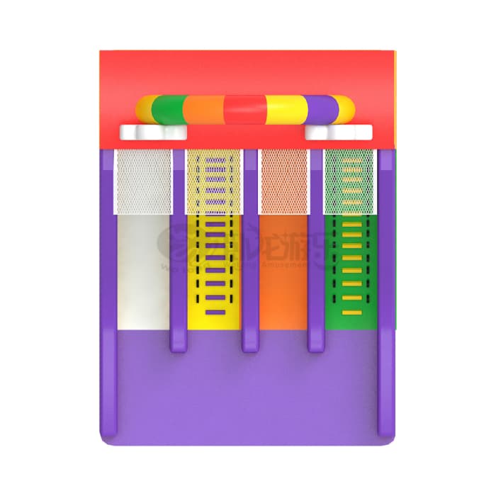 Rainbow Cloud Inflatable Slide