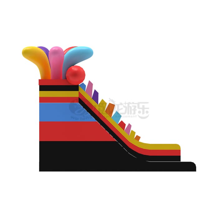 Crayon Theme Inflatable Slide