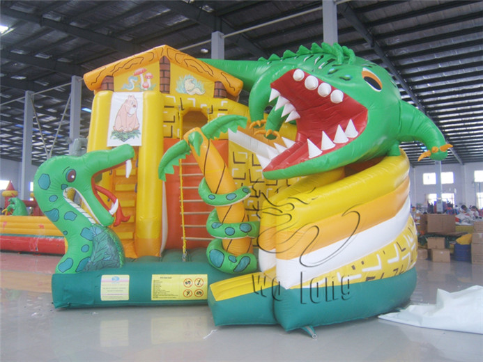  Inflatable Slide-Inflatable Crocodile slide