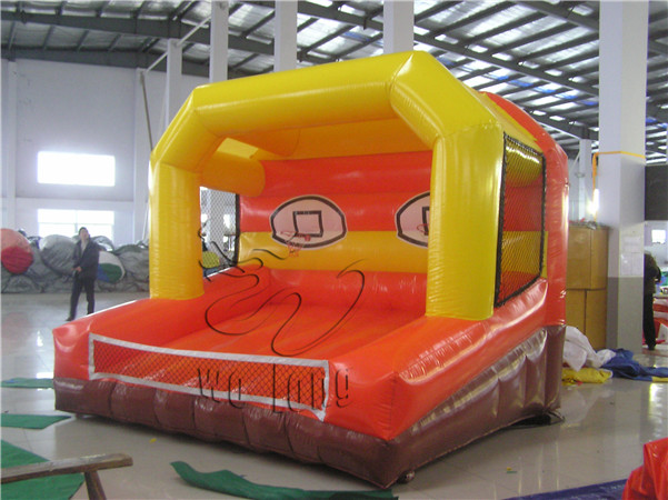 Inflatable shoot basket