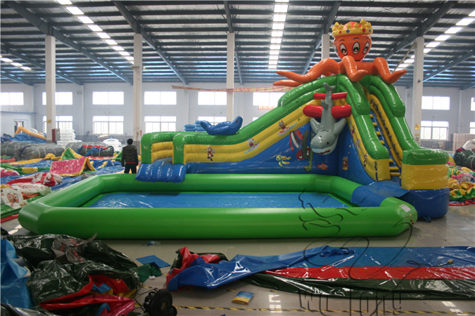 Octopus water slide