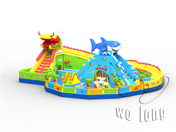 Dragon and Shark water slide