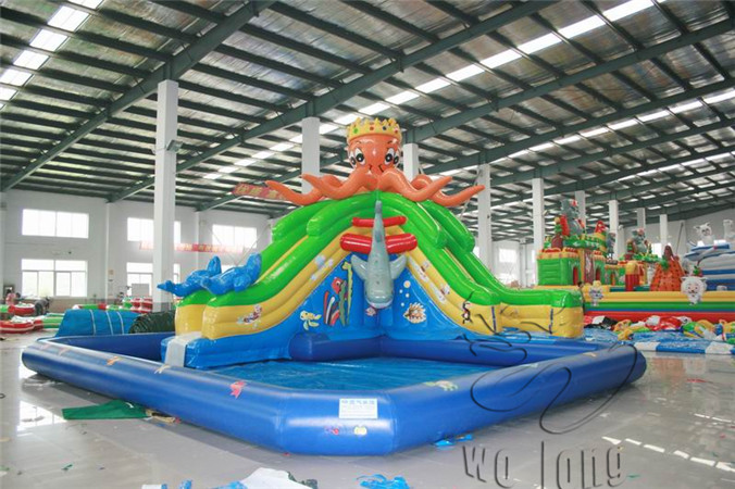 Octopus water slide