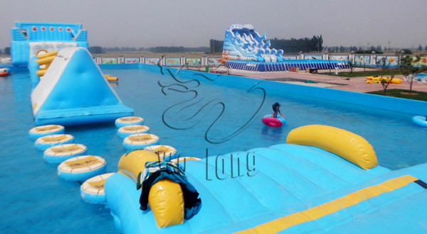 inflatable water obstacle course